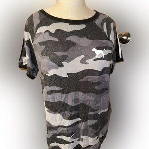 Victoria's Secret PINK Gray and Black Tee